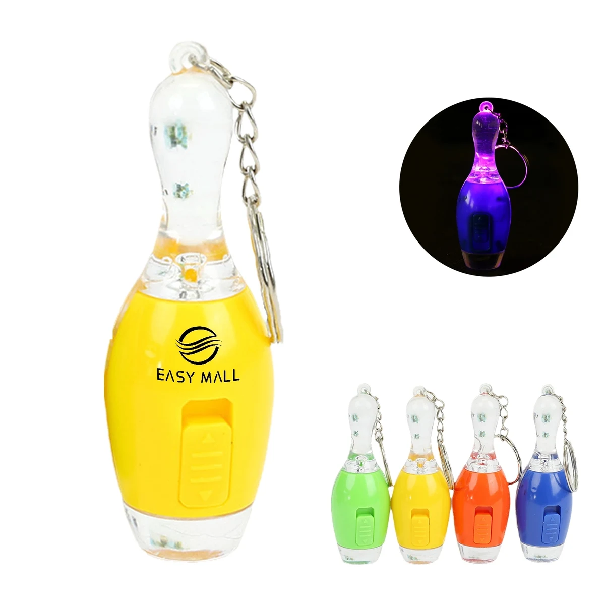 Led Mini Bowling Key Chain 1