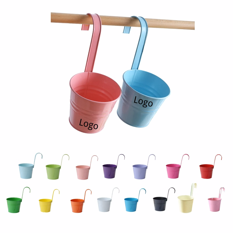 Hanging Flower Pot with Removable Hooks