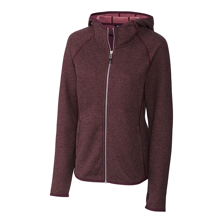 Cutter & Buck Ladies Sweater-Knit Hoodie Full Zip Jacket 1