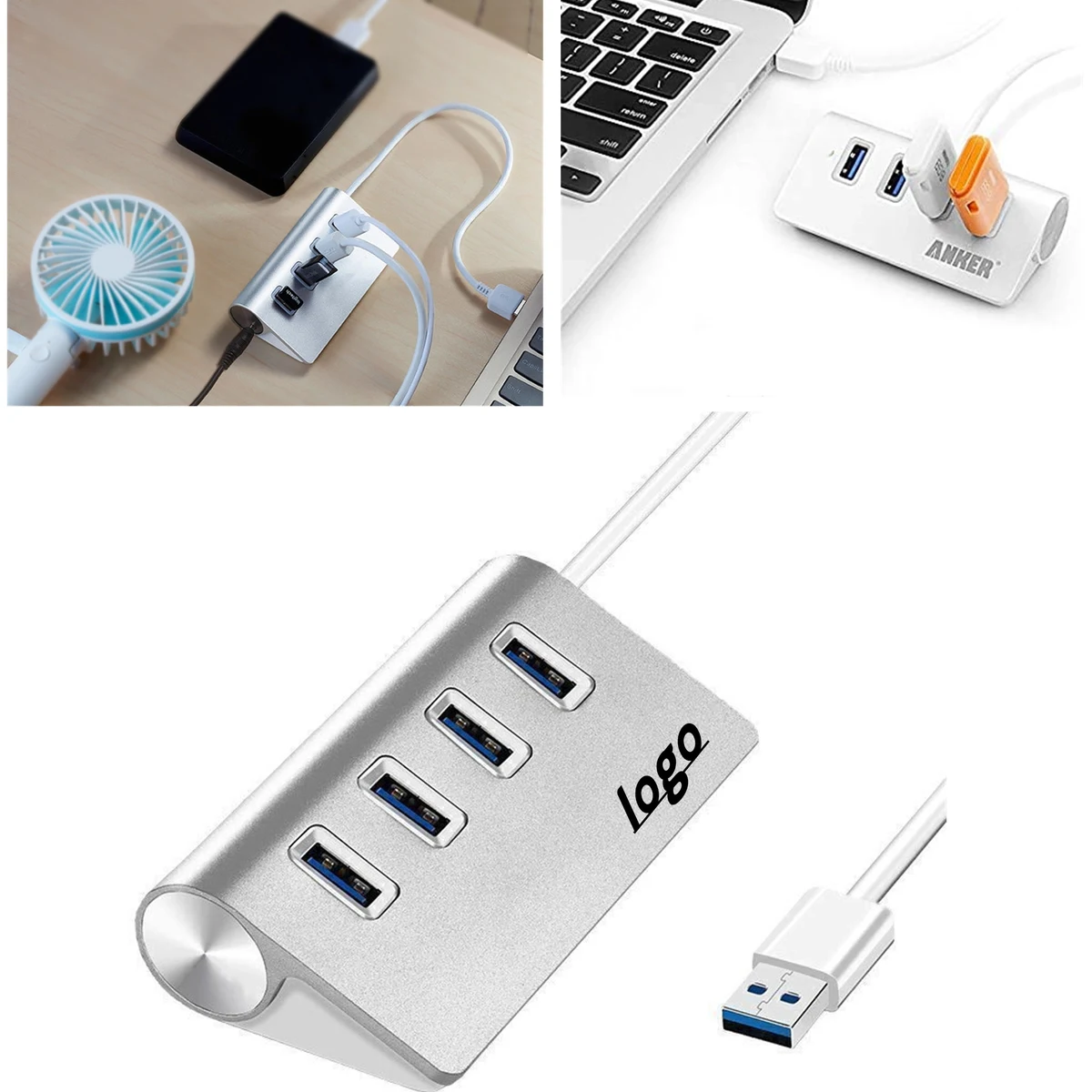 4-Port USB 3.0 Aluminum Data Hub 1