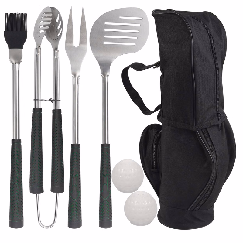 7pcs Golf-Club Style BBQ Grill Tool Set