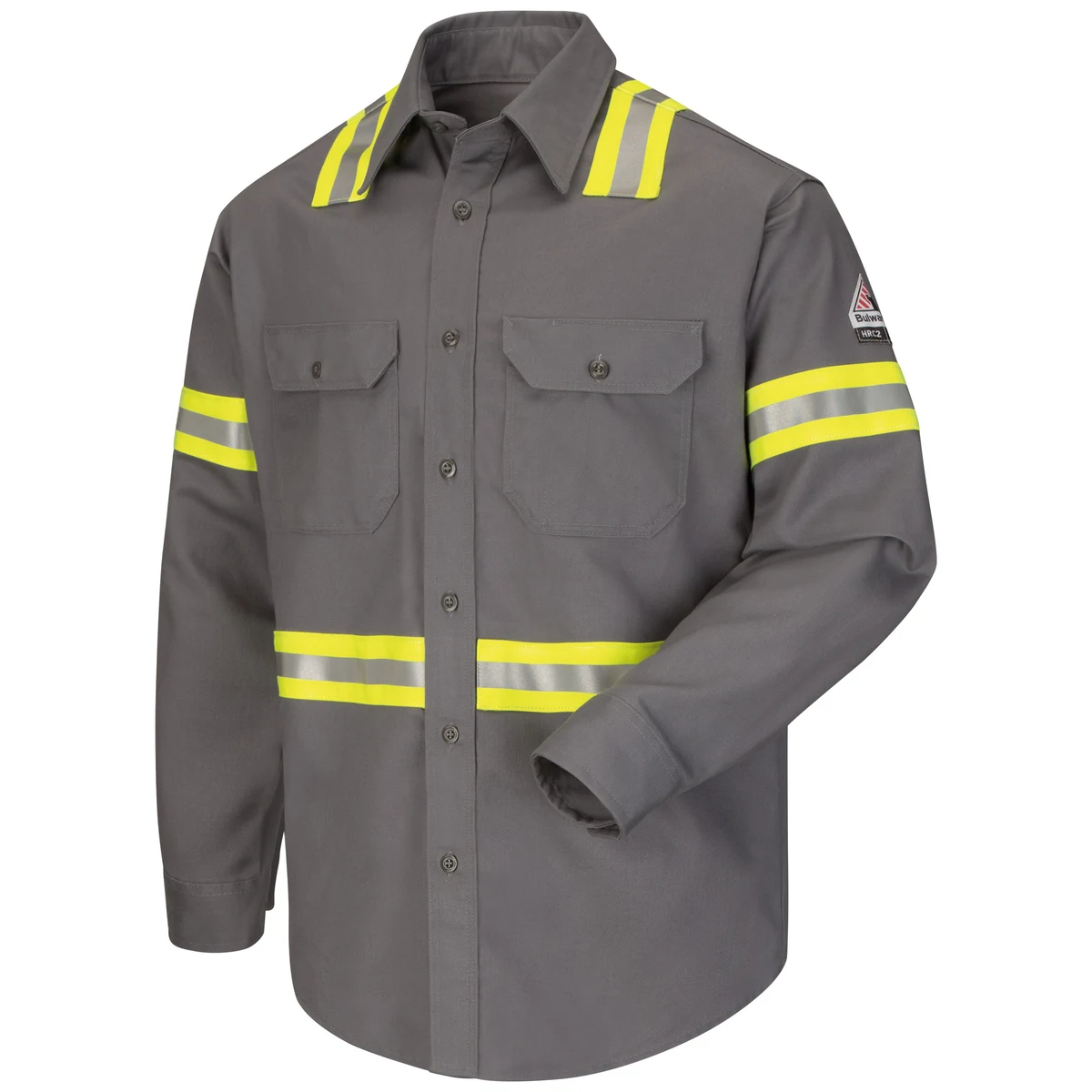 Bulwark® Men's Midweight FR Enhanced Visibility Uniform Shirt 1
