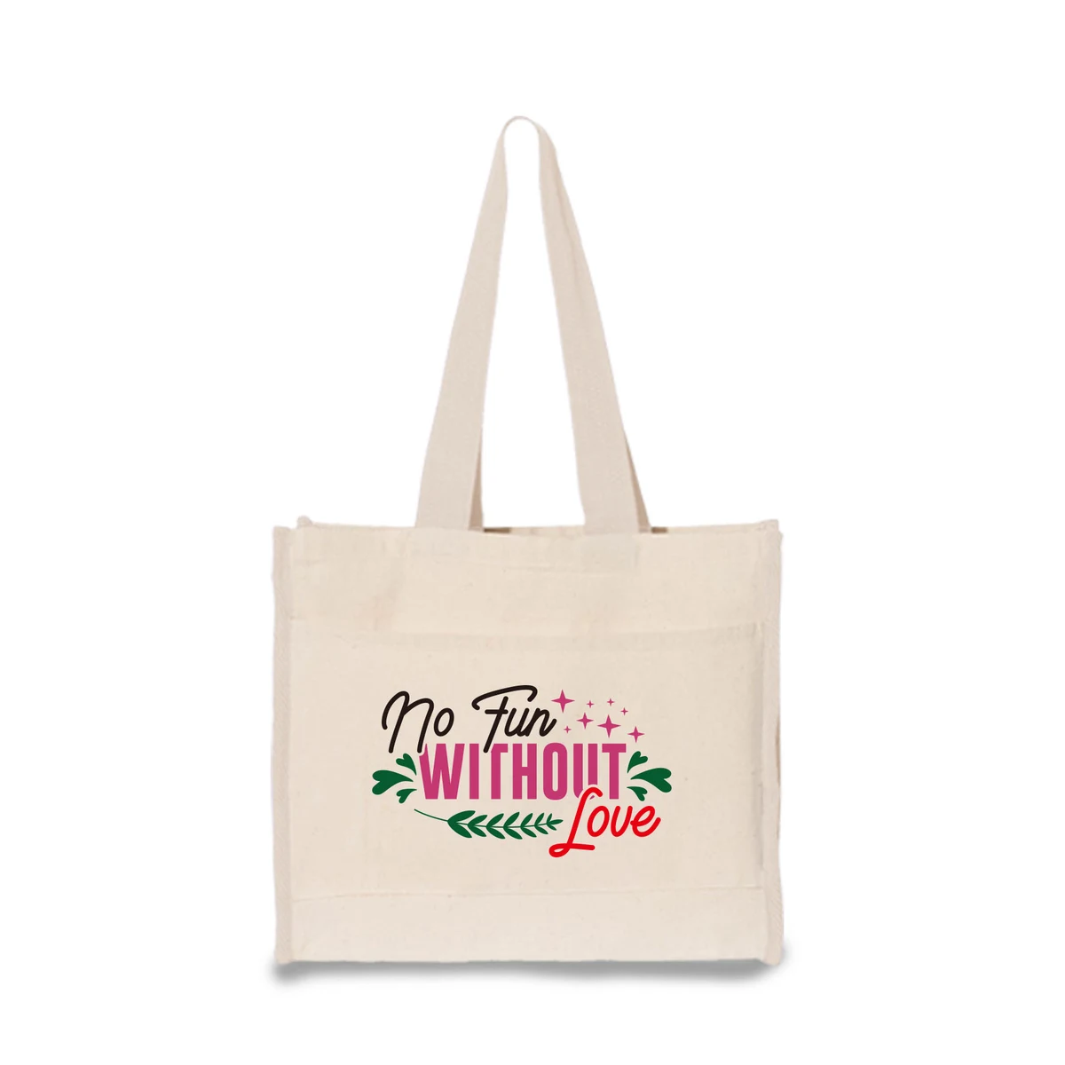 100% Natural Color Heavy Duty 12 oz. Cotton Canvas Tote Bag 1