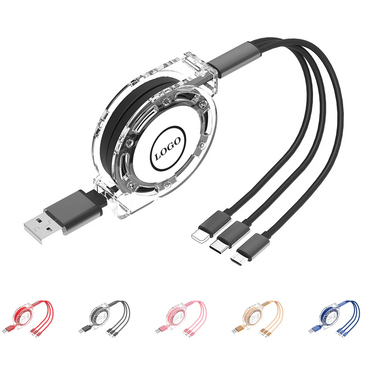 Versatile Retractable Charging Cable 1