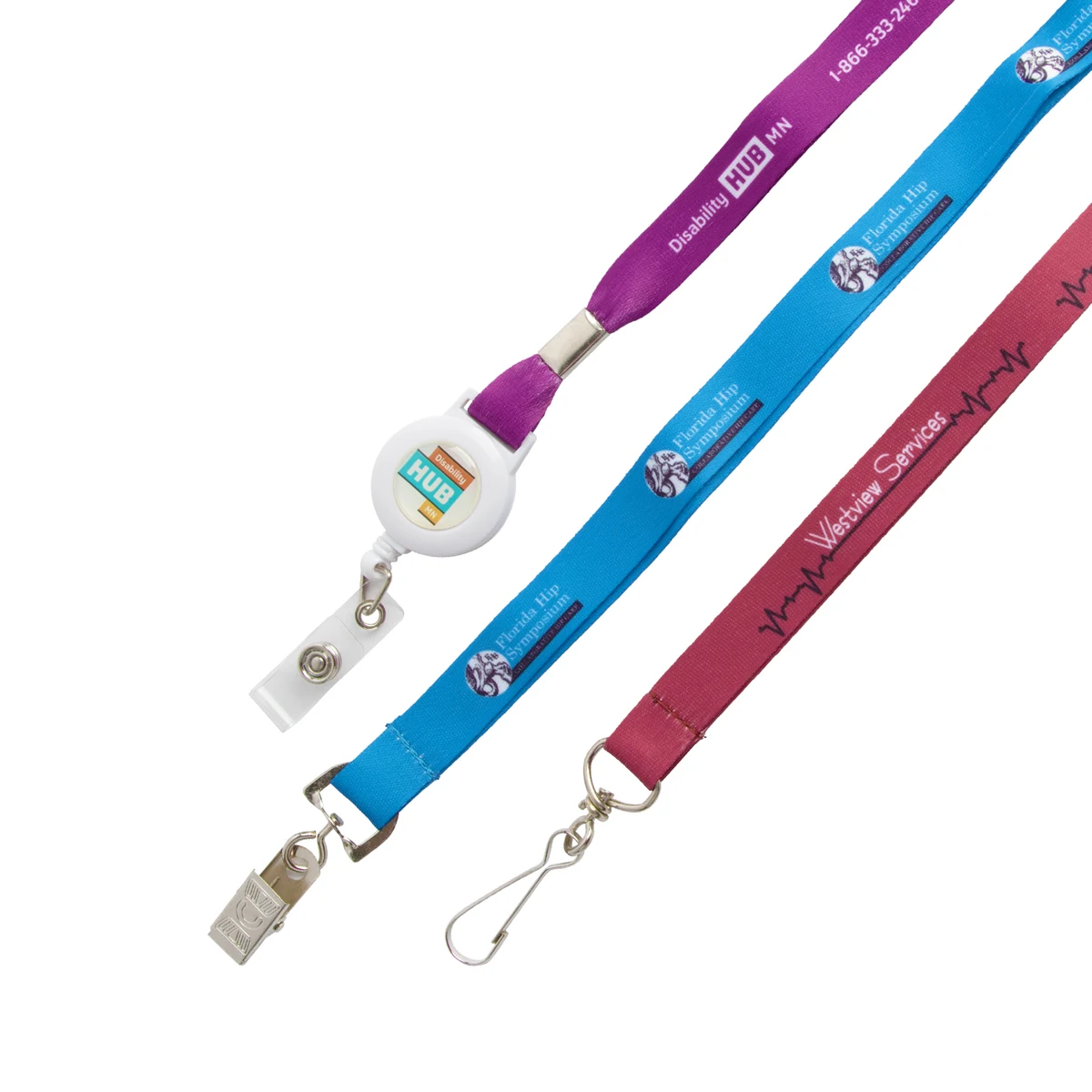 1/2" Lanyard - Dye Sublimated 1