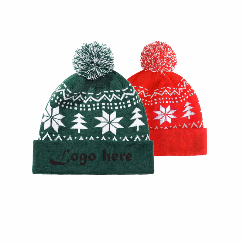 Christmas Jacquard Knitted Hat