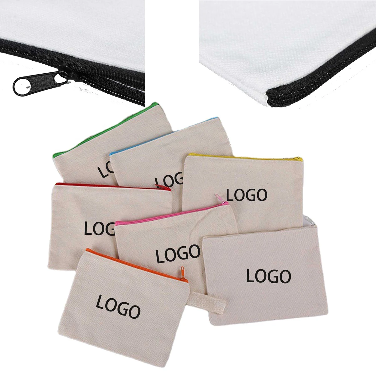 Multi-functional Canvas Pen & Makeup Pouch 1