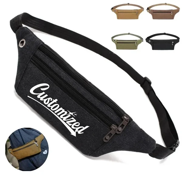 Custom Durable Canvas Sport Fanny Pack — Active Adventure & Outdoor Giveaway 1