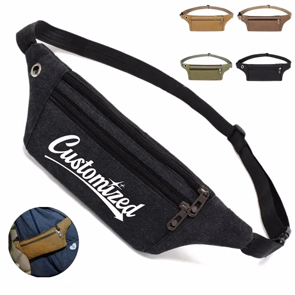 Custom Durable Canvas Sport Fanny Pack — Active Adventure & Outdoor Giveaway