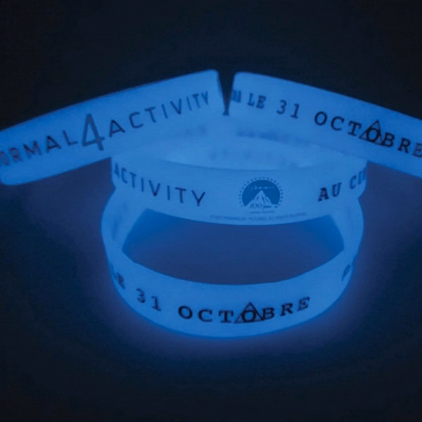 Noctilucous Rubber Silicone Luminous Bracelets/Wristbands
