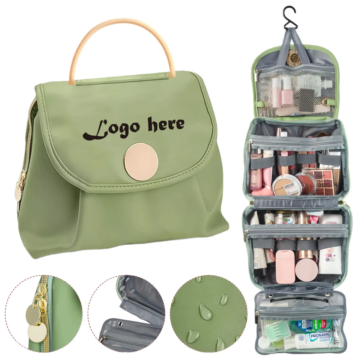 Multi-Functional Waterproof Hanging Toiletry Cosmetic Bag 1