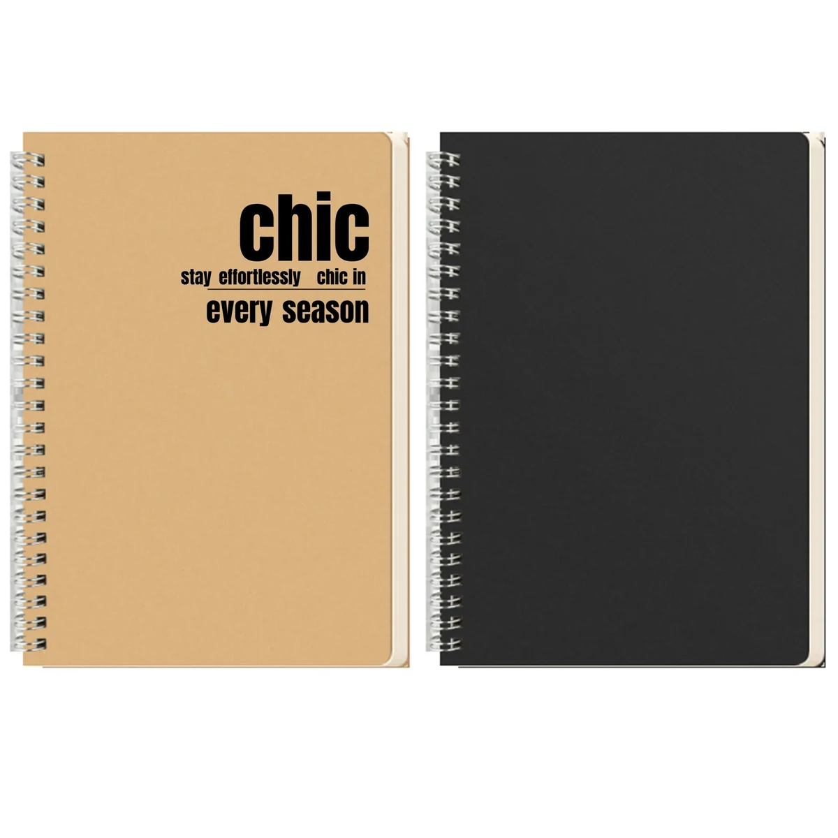 Kraft Paper Coil Notebook with Logo Printed for Students 1