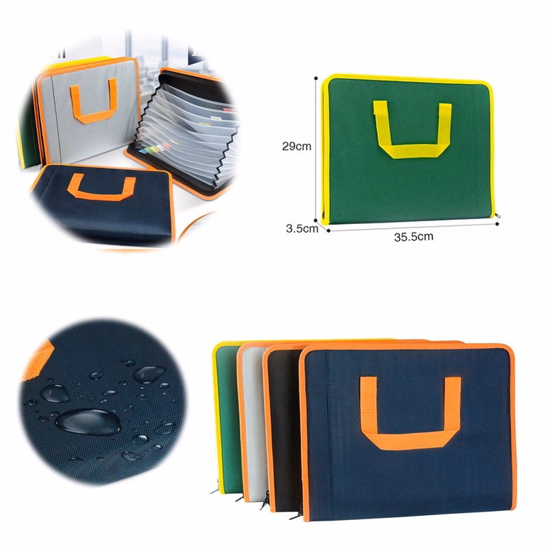 13 Pockets Envelope File Bag