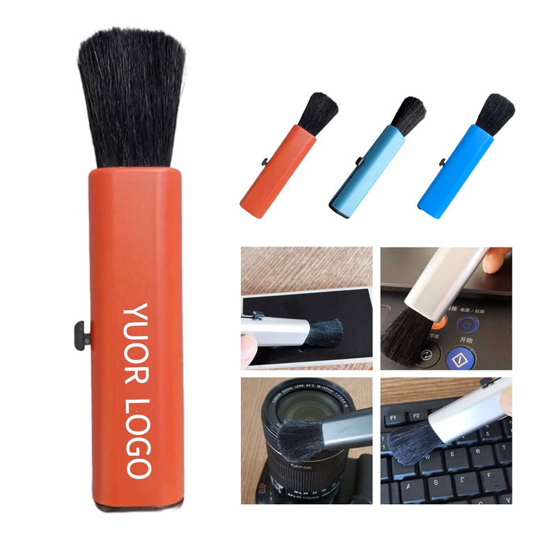 Electronics Cleaning Brush with Retractable Wool Bristles
