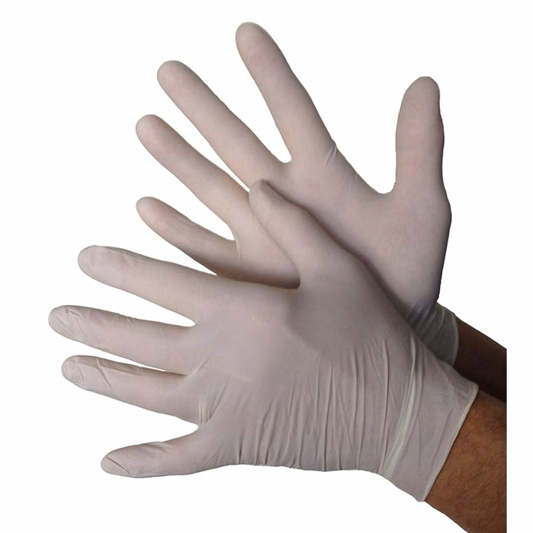 Disposable Latex Gloves - Beige Small
