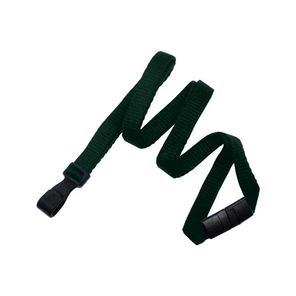 3/8" Bamboo Blank Breakaway Lanyard (Forest Green) 1