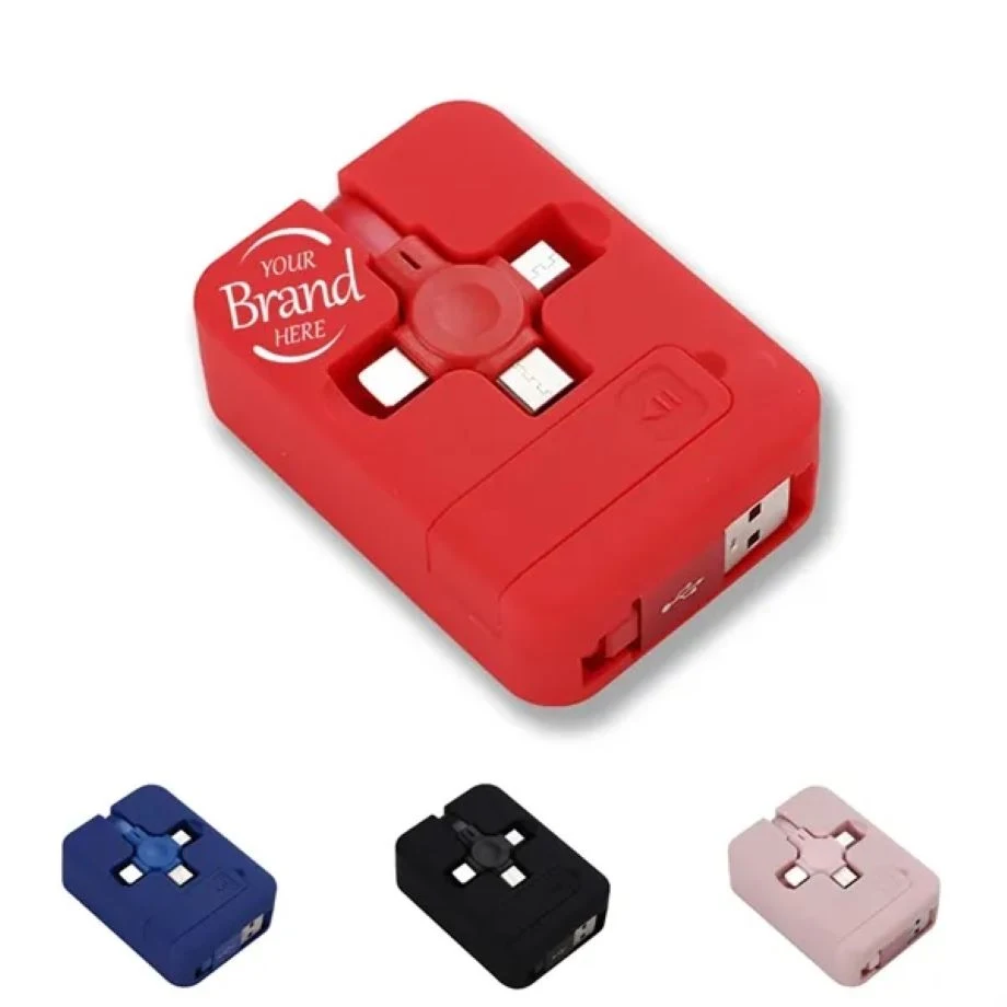 3 In 1 Retractable Charger Cable With Phone Holder 1