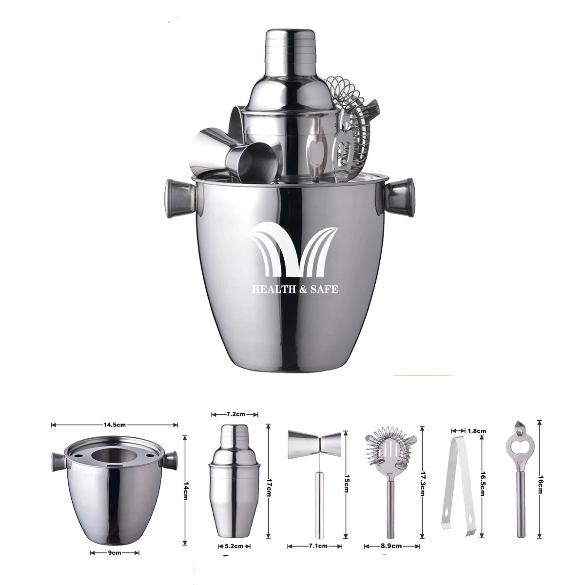 Steel Hand Lemon Tea Cocktail Tool Full Set 1