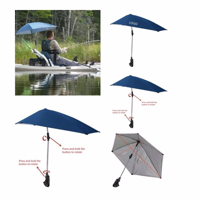 Adjustable Umbrella with Universal Clamp