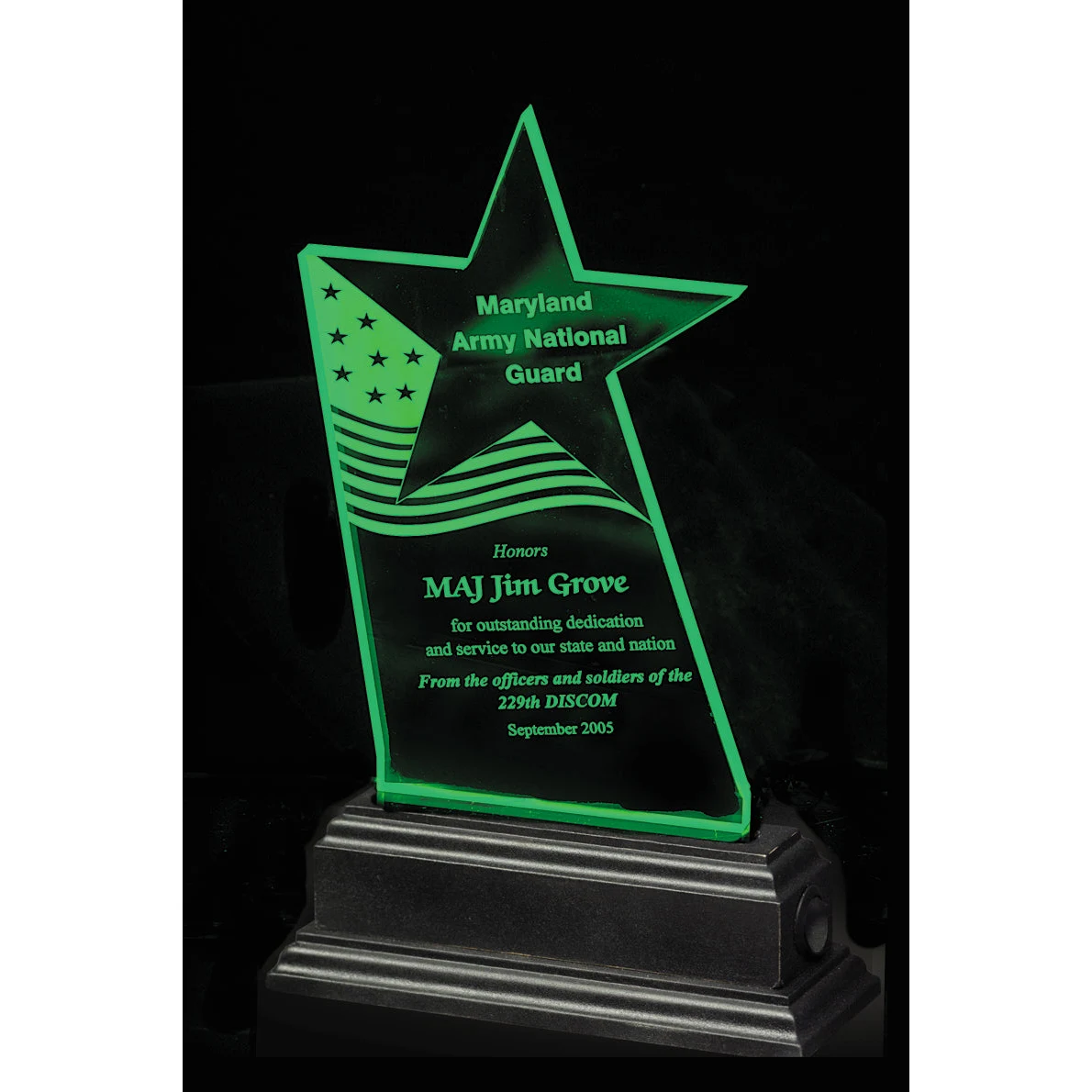 Star Flag Allolight In Green 10" 1