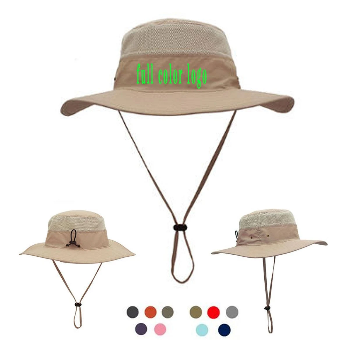Wide Brim Sun Bucket Hat 1