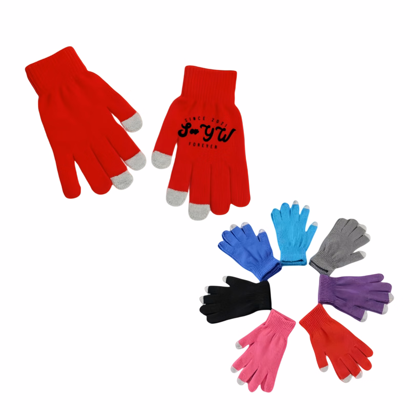 Knit Thermal Touchscreen Full-Finger Gloves