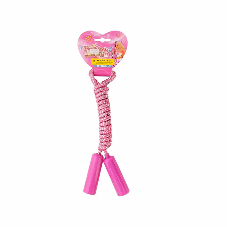 Toy Jump Ropes - Pink Plastic 6.75'