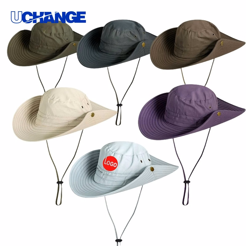 Wide Brim Bucket Hat Cap Headwear