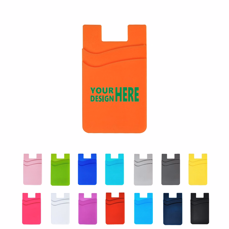 MOQ 100 Silicone Cell Phone Wallet