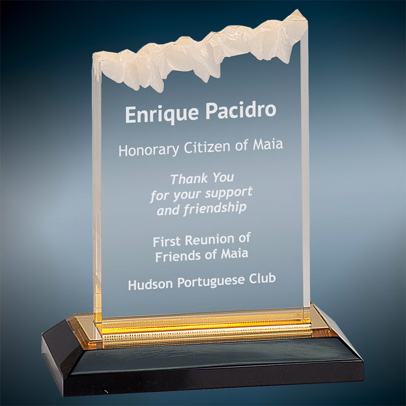 5X6 Gold Frosted Impress Acrylic Award