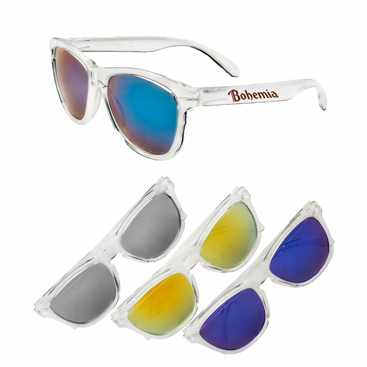 Clear Mirrored Sunglasses