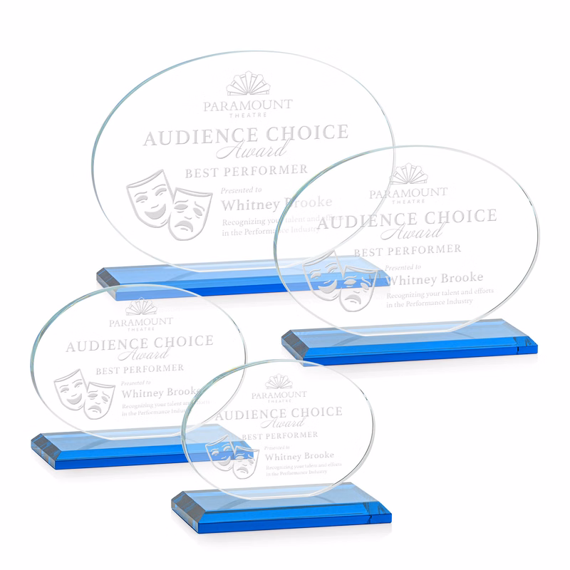 Austin Award (Horiz) - Sky Blue