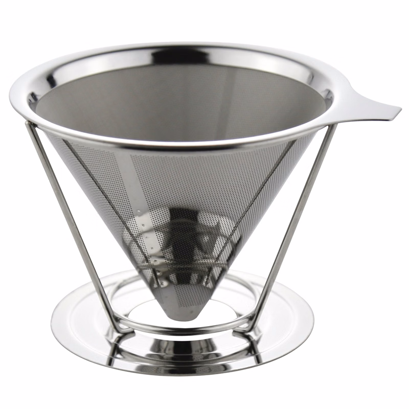 Coffee Filter Cone Dripper with Stand 1-4cups
