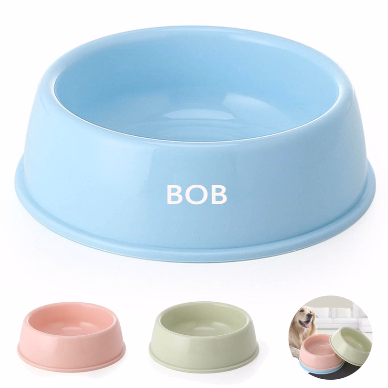 Colored Single Large Capacity Plastic Pet Bowl