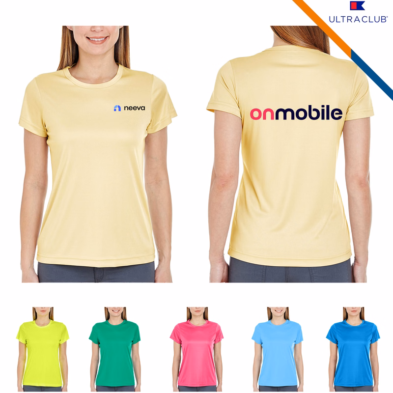 UltraClub® 4 oz Ladies' Cool & Dry Performance T-Shirts