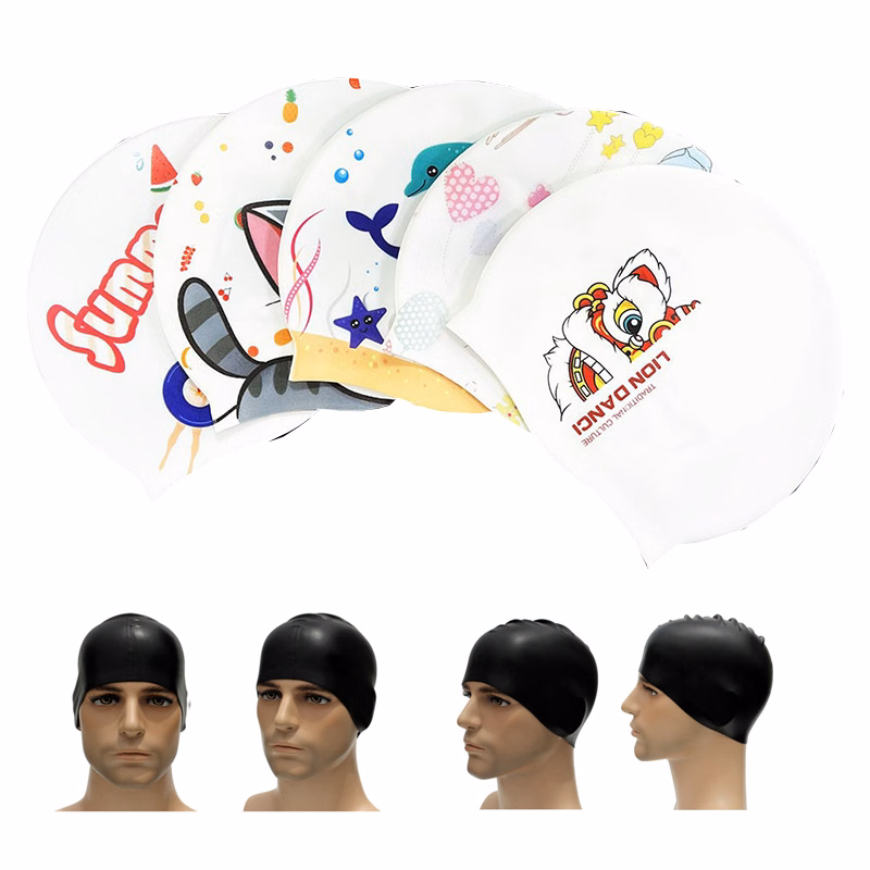 Silicone Swimming Cap Colored Swim Cap
