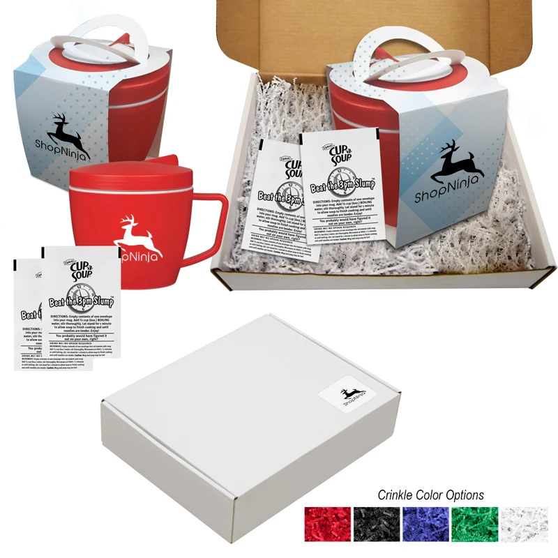 14 Oz. Thermal Mug Set With Soup Packet 1