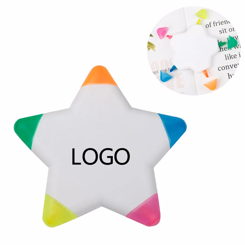 5 Color Star Shape Highlighter