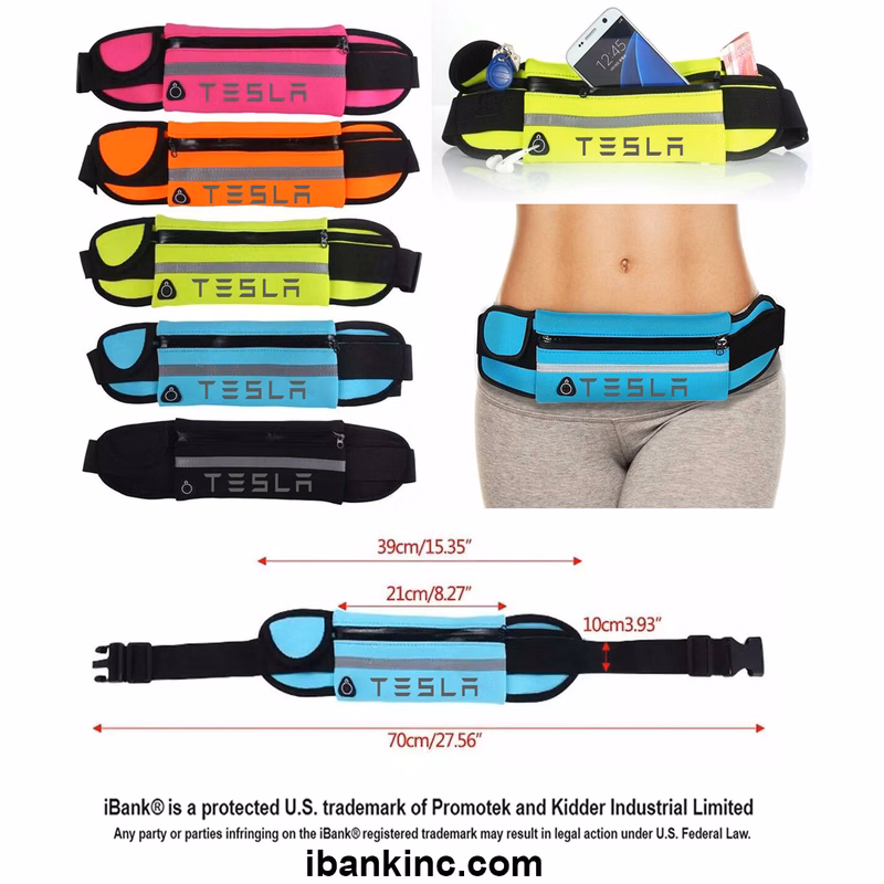 iBank ® Waist Bag for Travel Fitness Running Sports Phone Bag