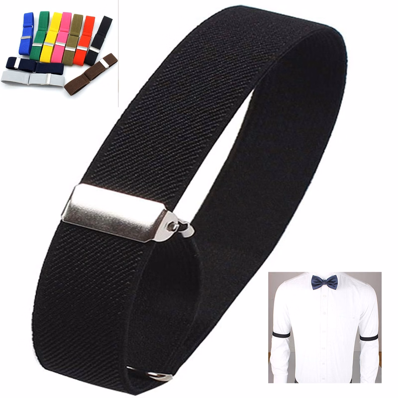 Elastic Adjustable Armband Shirt Garter Sleeve Holder