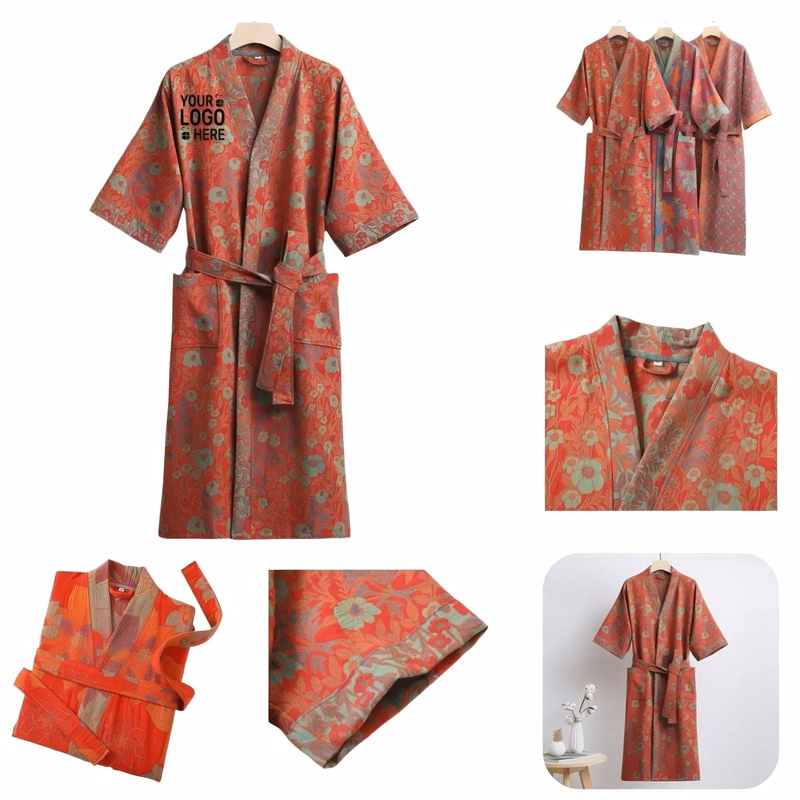 Cotton Double Gauze Bathrobe