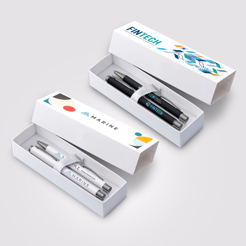 Bowie Softy Ballpoint & Rollerball Gift Set  on Pens and Box