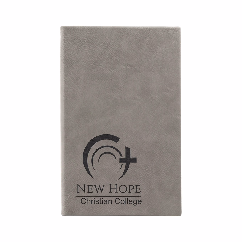 5" x 8" Gray Leatherette Journal
