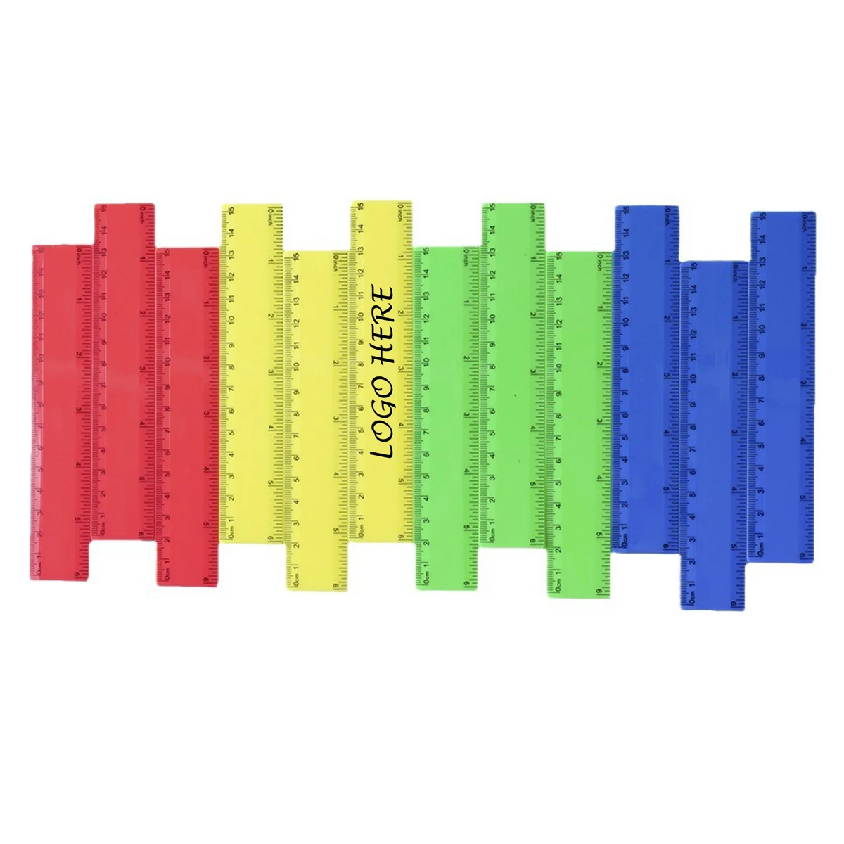 Transparent Ruler with Centimeters and Inches 1