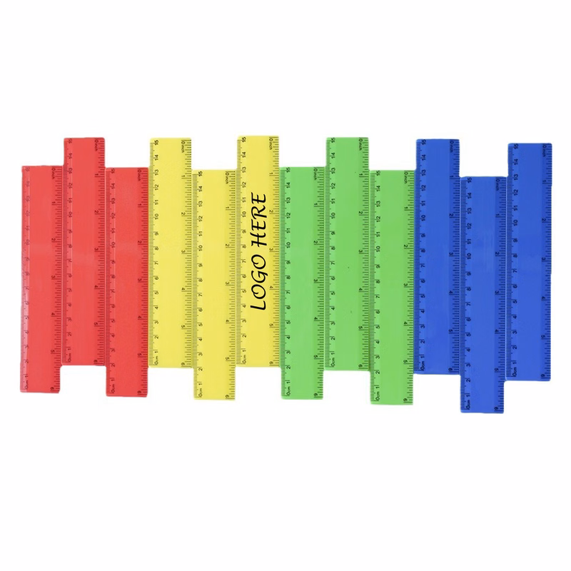 Transparent Ruler with Centimeters and Inches