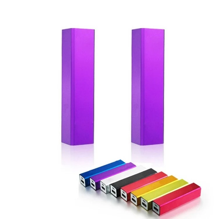 Portable Rectangular Lipstick Power Bank 2600 mAh 1