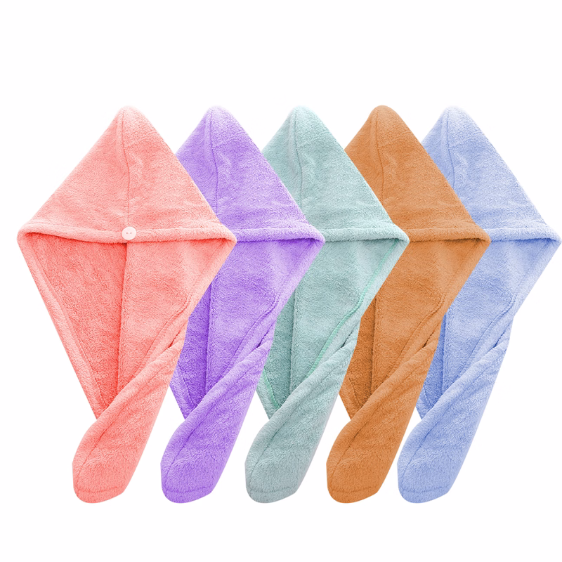 Coral velvet hair-drying cap absorbent dry hair towel