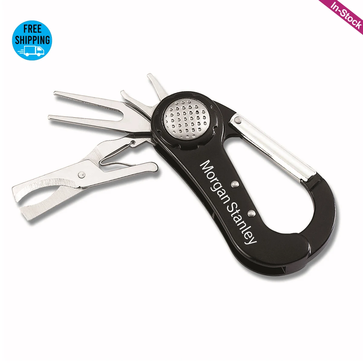 5 in 1 Golf Tool Accessories with Carabiner Clip 1