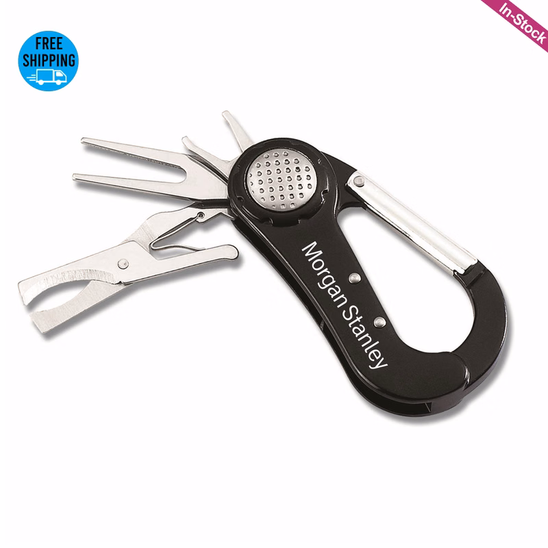 5 in 1 Golf Tool Accessories with Carabiner Clip