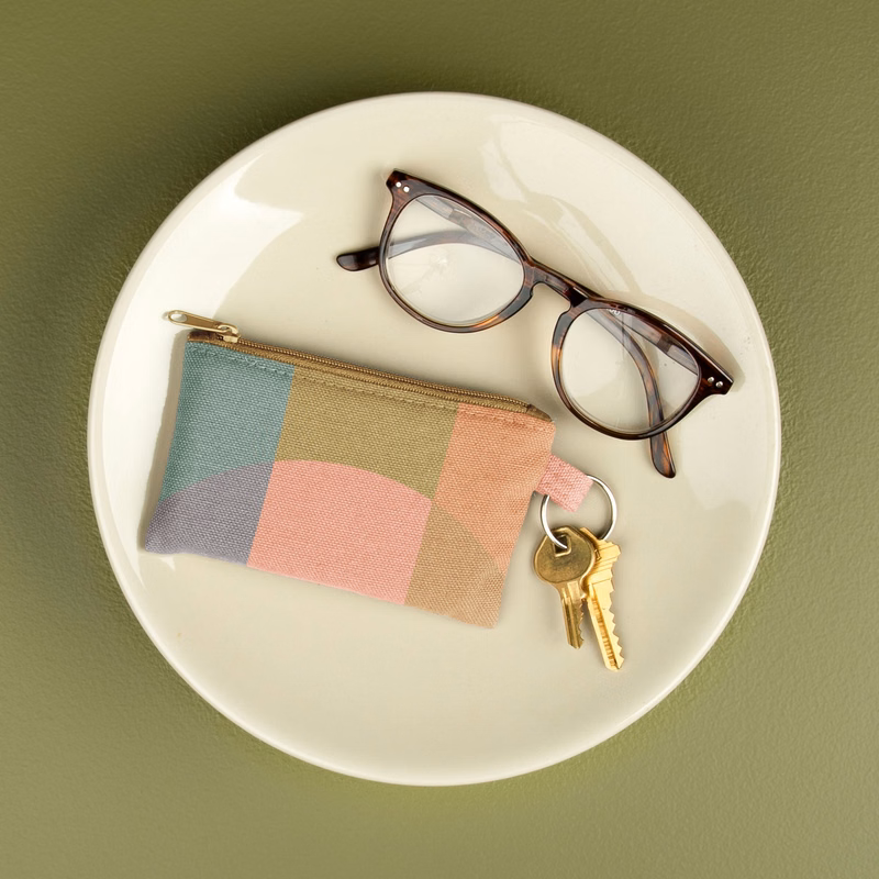 PENNY KEY RING - 4CP PIGMENT DYED CANVAS